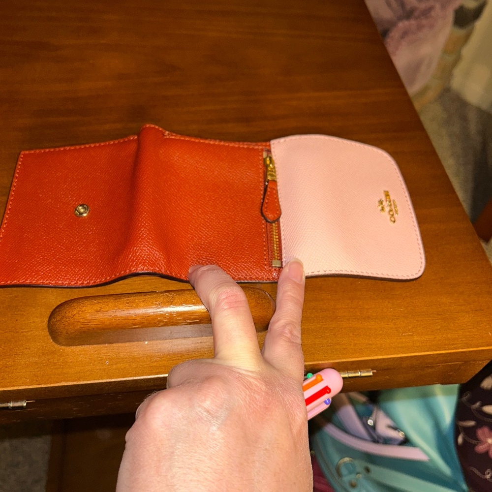 Coach Pink and Brown wallet - Picture 3 of 4